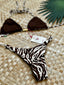 Sophie Reversible Zebra Triangle Top + Cheeky Scrunch Bikini Bottoms