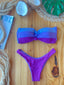 Angelica Reversible Bandeau Top + Cheeky Brazilian Bikini Bottoms