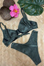 Livia Textured Underwire Top + Cheeky Thong Bikini Bottoms