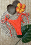 Serena Puka Shell Bandeau Top + Cheeky Tie Bikini Bottoms