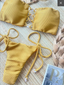 Serena Puka Shell Bandeau Top + Cheeky Tie Bottoms